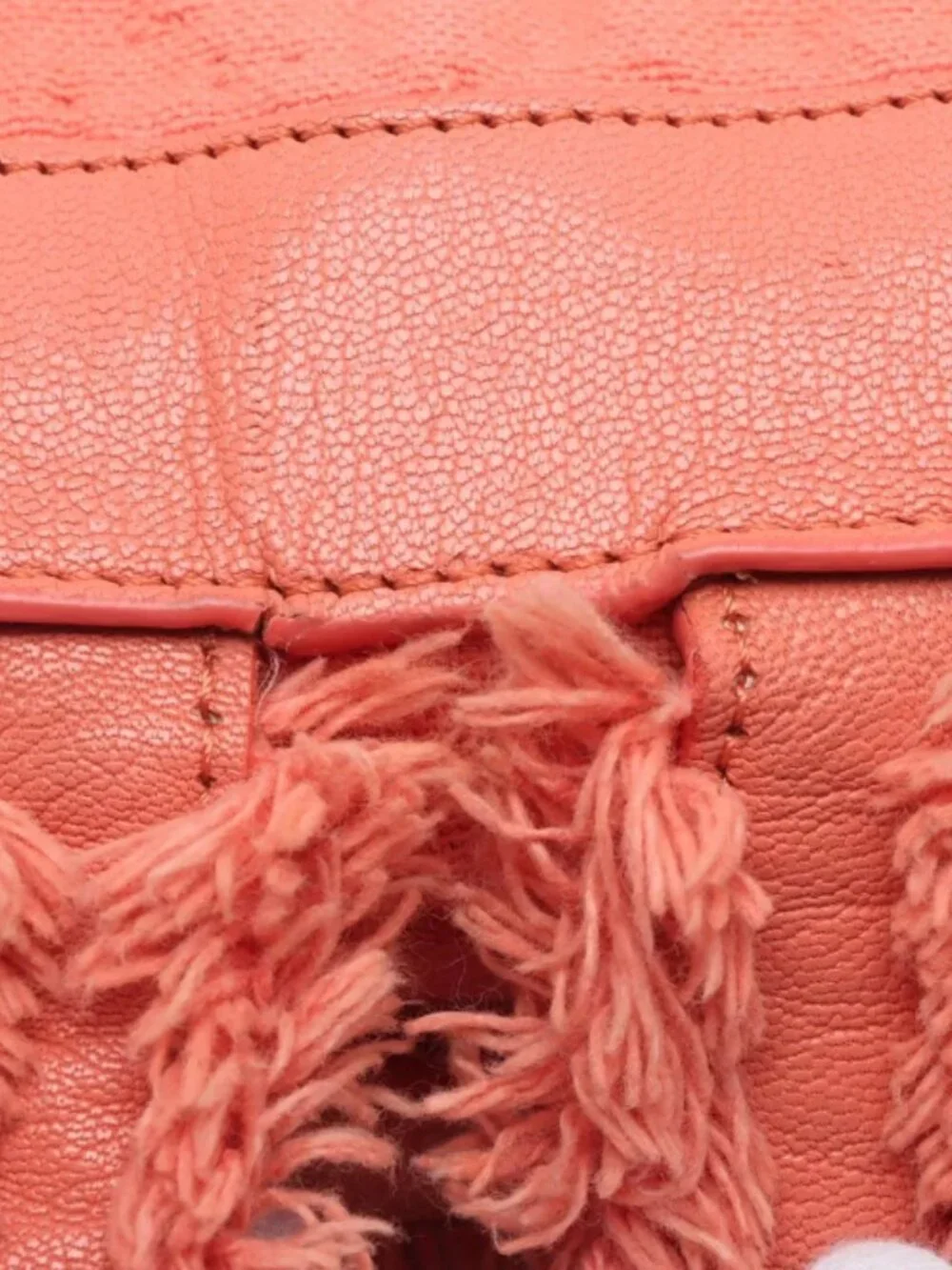 Chanel CC Logo Chain Backpack Orange